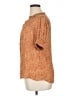 DR2 100% Rayon Orange Short Sleeve Blouse Size 1X - photo 5