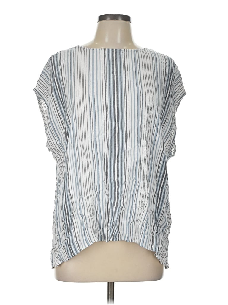 Pre-owned Coldwater Creek Sleeveless T-shirt In Silver
