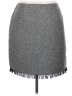 J.Jill Chevron-herringbone Gray Wool Skirt Size 18 - photo 1