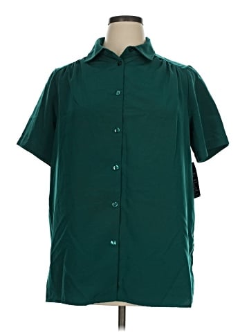 Woman Within Short Sleeve Blouse (view 1)
