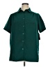 Woman Within 100% Polyester Solid Teal Short Sleeve Blouse Size 14 (M) - photo 1