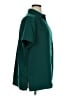 Woman Within 100% Polyester Solid Teal Short Sleeve Blouse Size 14 (M) - photo 4