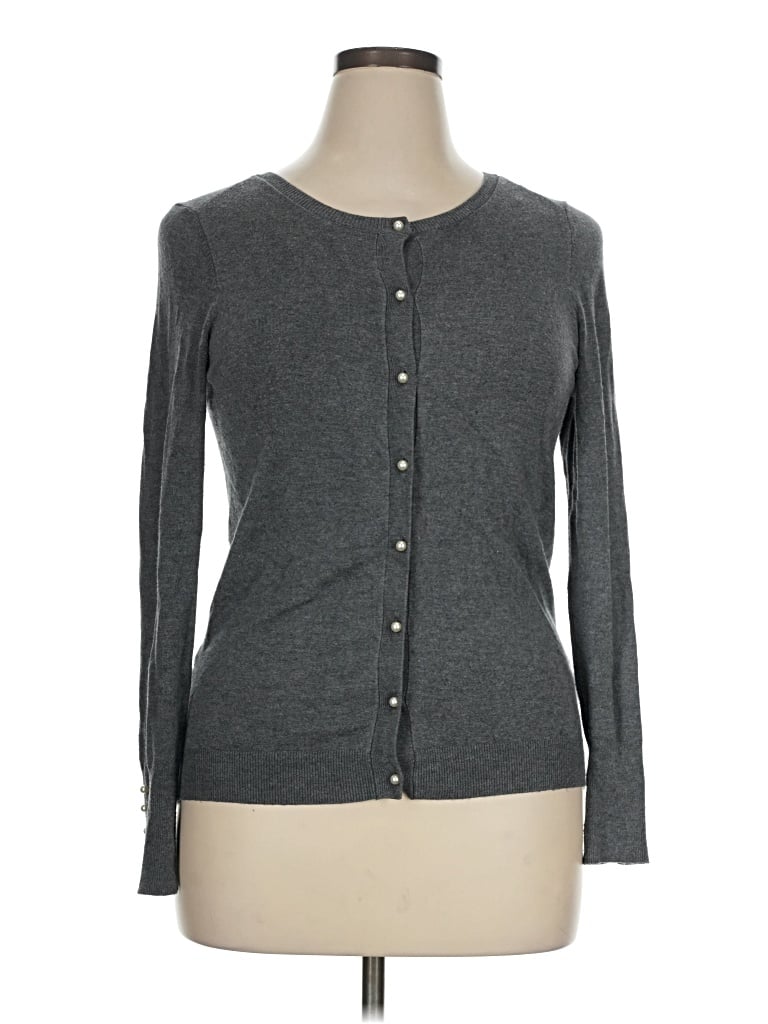 Pre-owned Zara Cardigan Sweater In Gray