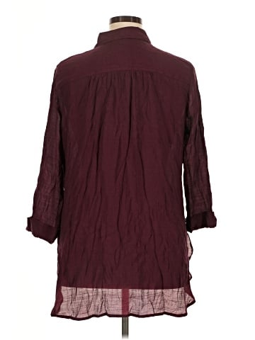 Cato 3/4 Sleeve Button-Down Shirt (view 2)