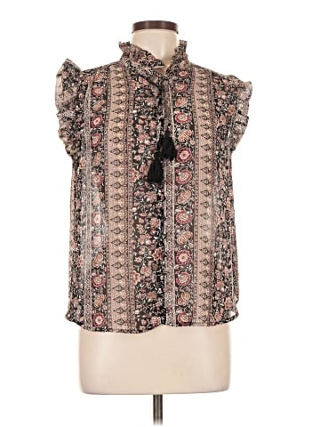 Aqua Short Sleeve Blouse (view 1)