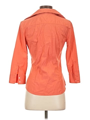 Express Design Studio 3/4 Sleeve Button-Down Shirt (view 2)