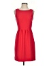 J.Crew 100% Polyester Solid Red Casual Dress Size 0 - photo 1