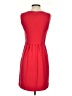 J.Crew 100% Polyester Solid Red Casual Dress Size 0 - photo 2