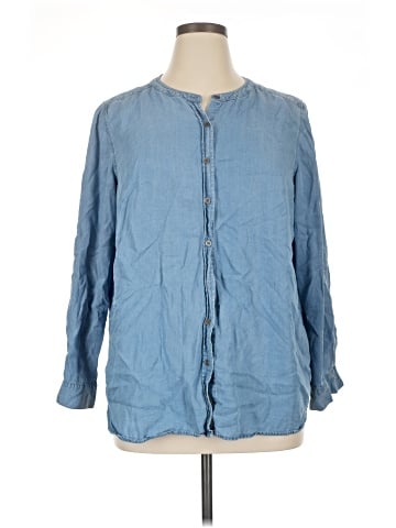 Jane and Delancey 3/4 Sleeve Button-Down Shirt (view 1)