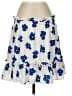 Aqua 100% Polyester Floral Blue Casual Skirt Size S - photo 1