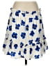 Aqua 100% Polyester Floral Blue Casual Skirt Size S - photo 2