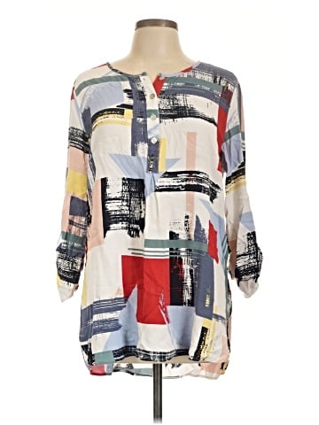 John Mark 3/4 Sleeve Blouse (view 1)