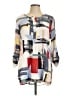 John Mark 100% Polyester Color Block Ivory 3/4 Sleeve Blouse Size L - photo 1