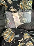 Lularoe Paisley Gold Black Leggings One size - photo 7