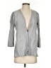 Ecru 100% Leather Gray Cardigan Size XS - photo 1