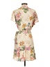 Auguste 100% Rayon Floral Tan Cocktail Dress Size 4 - photo 2
