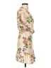 Auguste 100% Rayon Floral Tan Cocktail Dress Size 4 - photo 4