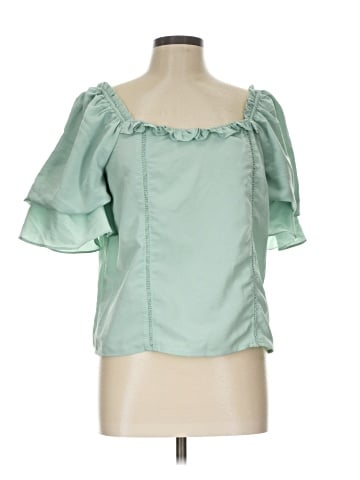 June & Hudson Short Sleeve Blouse (view 1)