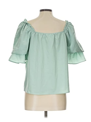 June & Hudson Short Sleeve Blouse (view 2)