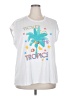 Cato Tropical White Short Sleeve Top Size 20W - photo 1