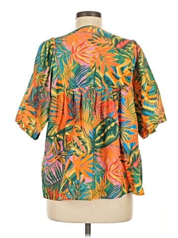 Tru Luxe Jeans Short Sleeve Blouse (view 2)