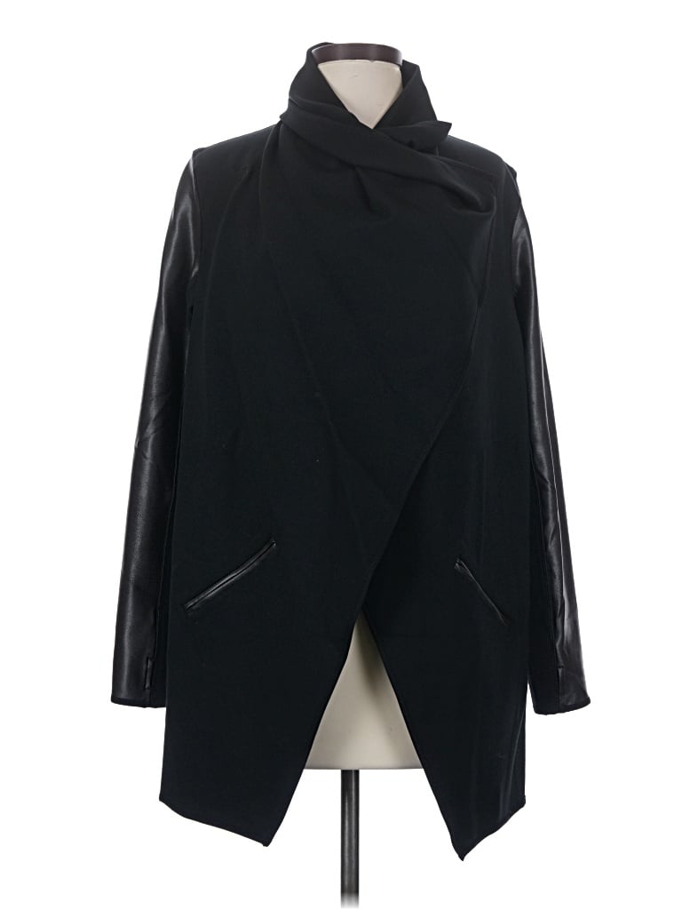 Pre-owned Spanx Coat In Black