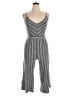 Eyeshadow Chevron-herringbone Gray Jumpsuit Size XL - photo 1