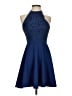 Francesca's 100% Nylon Blue Cocktail Dress Size XS - photo 1