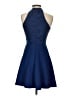 Francesca's 100% Nylon Blue Cocktail Dress Size XS - photo 2