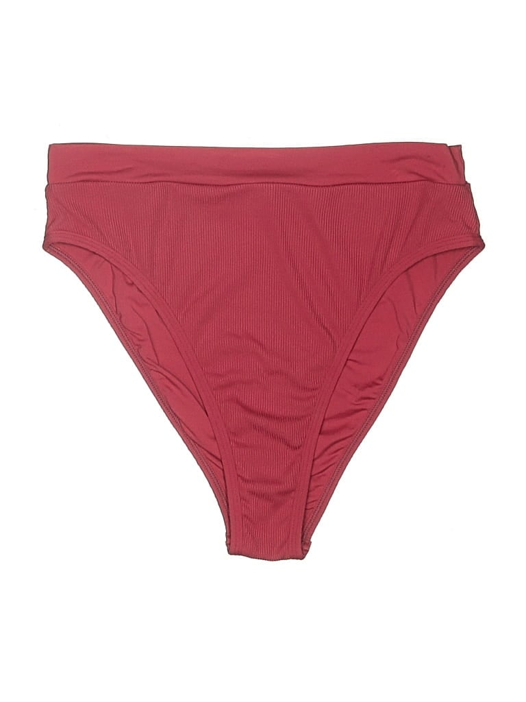 Pre-owned L*space Swimsuit Bottoms In Burgundy