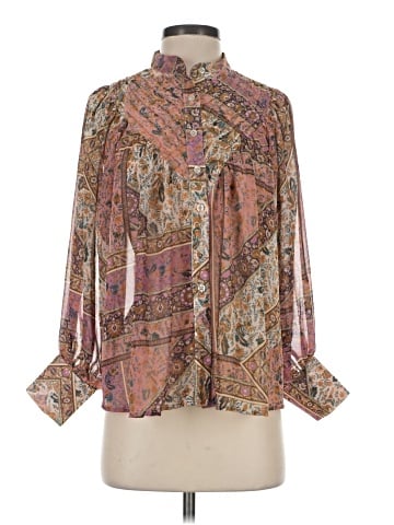 Olivaceous Long Sleeve Blouse (view 1)