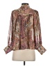 Olivaceous 100% Polyester Paisley Pink Long Sleeve Blouse Size S - photo 2
