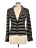 Olive and Oak 100% Cotton Stripes Black Blazer Size L - photo 1