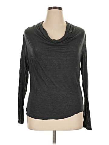 Three Dots Long Sleeve Top (view 1)