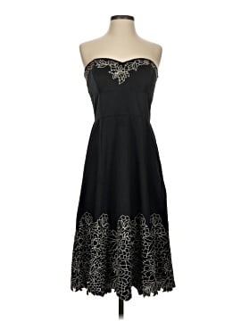 black maxi dress with floral embroidery Long V-neck Flowers Primavera Size:UK28 Please choose the size Black Dress Pants with