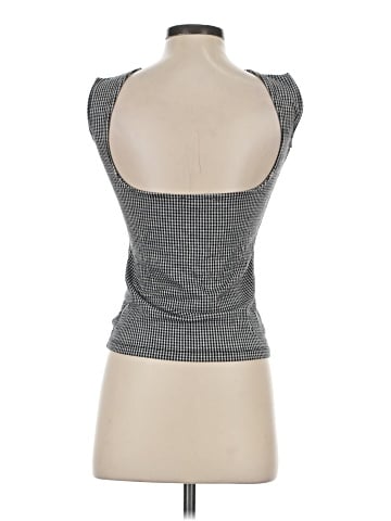Madewell Low-Back Tee in Gingham (view 2)