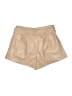 LUCCA 100% Polyester Solid Tan Shorts Size M - photo 2