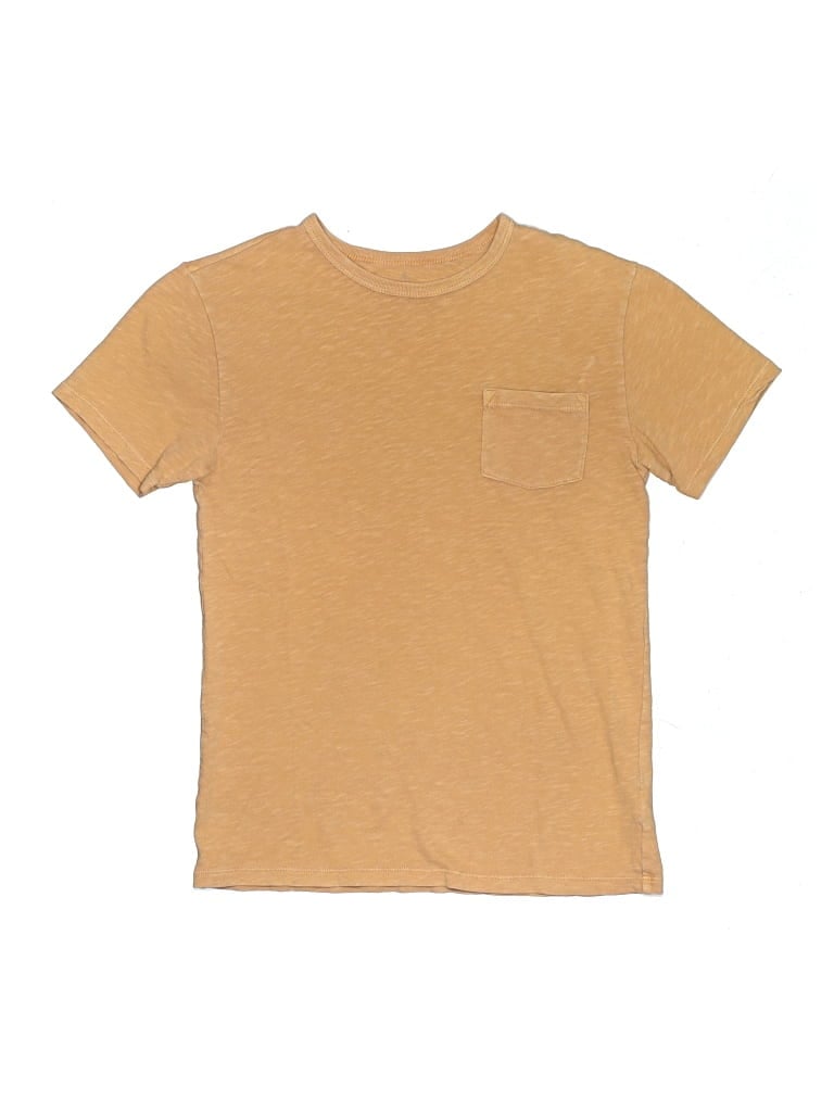 Pre-owned Crewcuts Kids' Short Sleeve T-shirt In Gold
