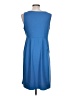 Eddie Bauer Solid Blue Casual Dress Size L - photo 2
