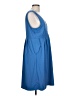 Eddie Bauer Solid Blue Casual Dress Size L - photo 4