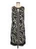 Dana Buchman Animal Print Black Casual Dress Size M - photo 1