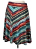 Studio JPR Chevron-herringbone Teal Casual Skirt Size XL - photo 2