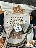 Johnny Was 100% Silk Print Blue Short Sleeve Silk Top Size XS - photo 7