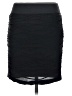 Studio Y 100% Polyester Solid Black Casual Skirt Size S - photo 2