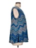 Roz & Ali Blue Sleeveless Top Size L - photo 4