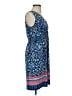 Soma Print Blue Casual Dress Size S - photo 4