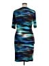 Connected Apparel Graphic Teal Cocktail Dress Size 16 - photo 2