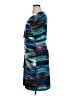 Connected Apparel Graphic Teal Cocktail Dress Size 16 - photo 5
