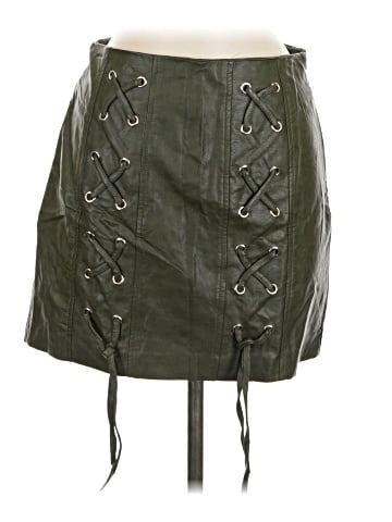 Lola Faux Leather Skirt (view 1)