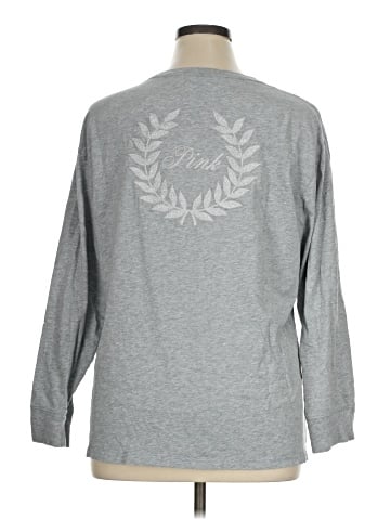 Victoria's Secret Pink 3/4 Sleeve T-Shirt (view 2)